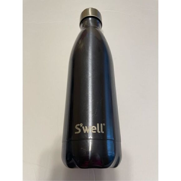 S’WELL Metal Water Bottle in Blue Suede, 17 oz - Picture 2 of 9